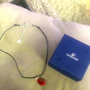 Swarovski Ties Of Love Red Necklace Pendant
